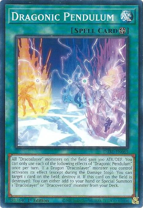 Dragonic Pendulum DABL-EN065 card from Darkwing Blast