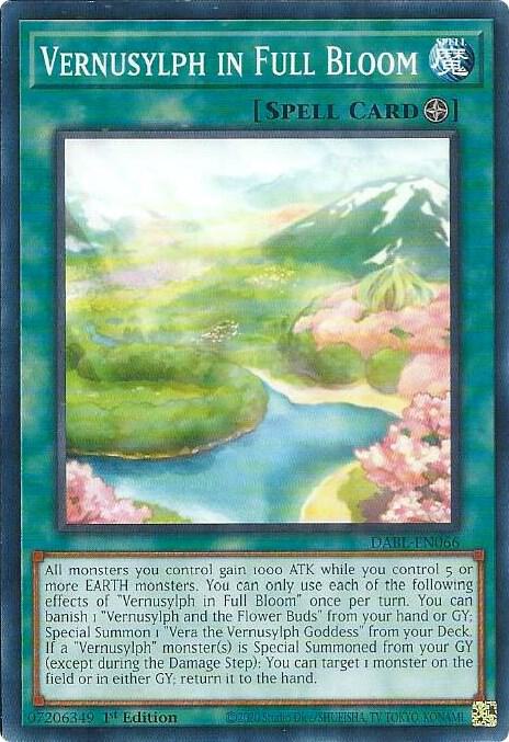 Vernusylph in Full Bloom DABL-EN066 card from Darkwing Blast
