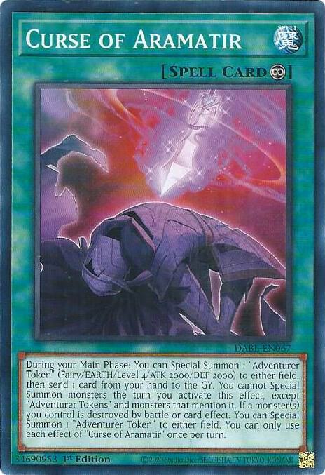 Curse of Aramatir DABL-EN067 card from Darkwing Blast