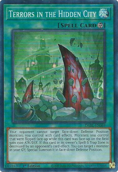Terrors in the Hidden City DABL-EN069 card from Darkwing Blast