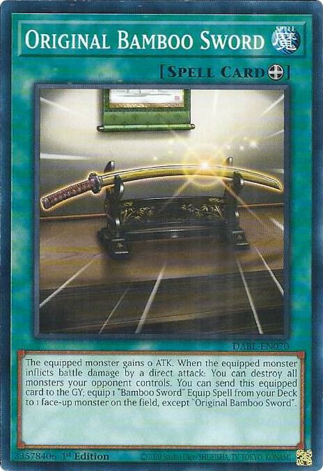 Original Bamboo Sword DABL-EN070 card from Darkwing Blast