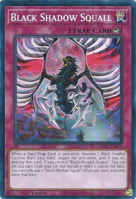 Black Shadow Squall DABL-EN072 card from Darkwing Blast