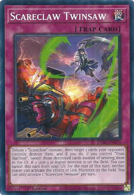 Scareclaw Twinsaw DABL-EN075 card from Darkwing Blast