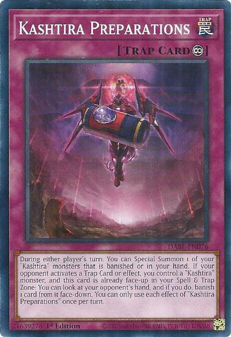 Kashtira Preparations DABL-EN076 card from Darkwing Blast