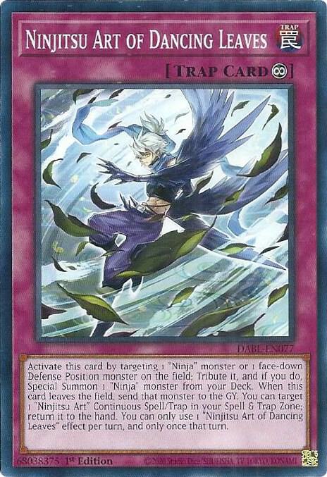 Ninjitsu Art of Dancing Leaves DABL-EN077 card from Darkwing Blast