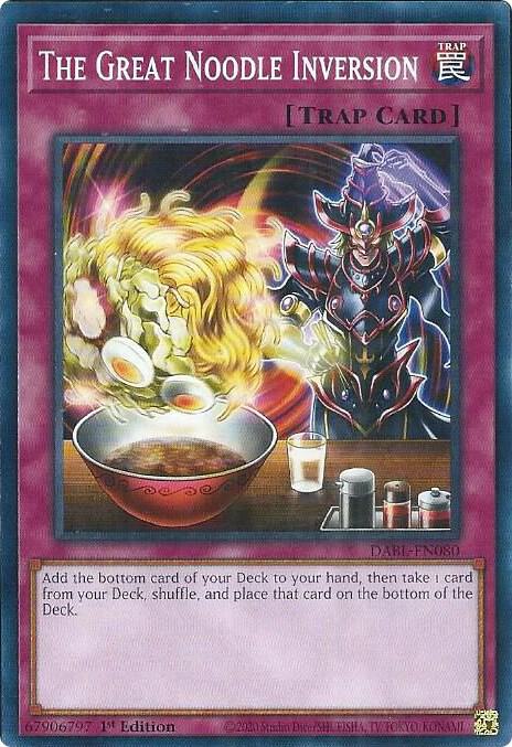The Great Noodle Inversion DABL-EN080 card from Darkwing Blast