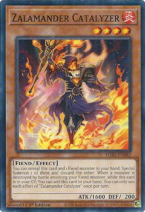 Zalamander Catalyzer DABL-EN082 card from Darkwing Blast