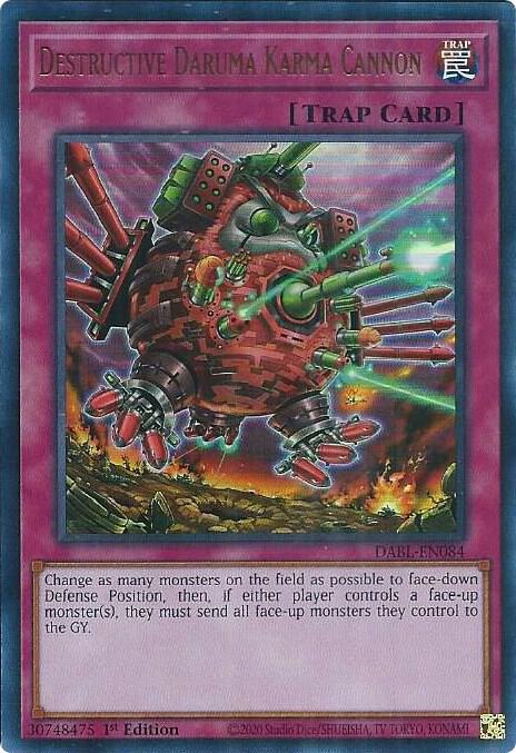 Destructive Daruma Karma Cannon DABL-EN084 card from Darkwing Blast