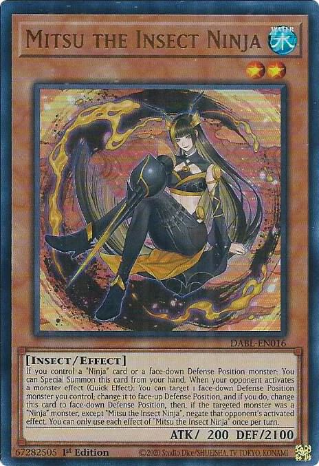 Mitsu the Insect Ninja DABL-EN016 card from Darkwing Blast