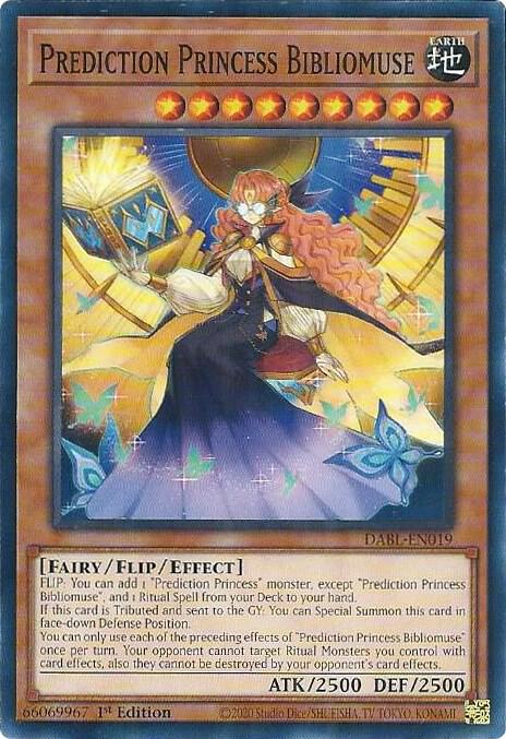 Prediction Princess Bibliomuse DABL-EN019 card from Darkwing Blast