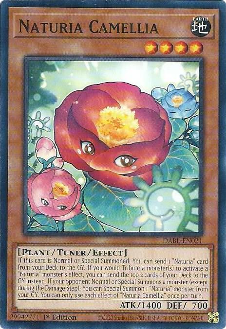 Naturia Camellia DABL-EN021 card from Darkwing Blast