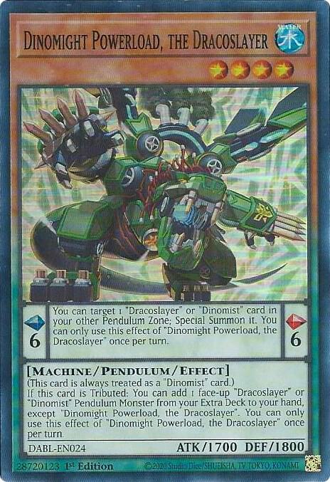 Dinomight Powerload, the Dracoslayer DABL-EN024 card from Darkwing Blast