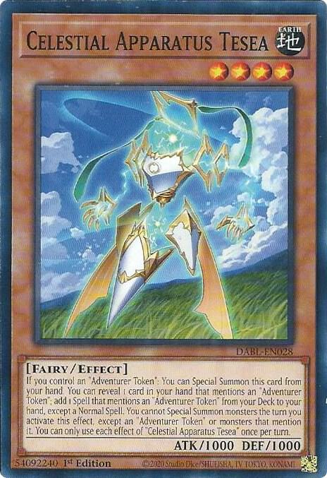 Celestial Apparatus Tesea DABL-EN028 card from Darkwing Blast