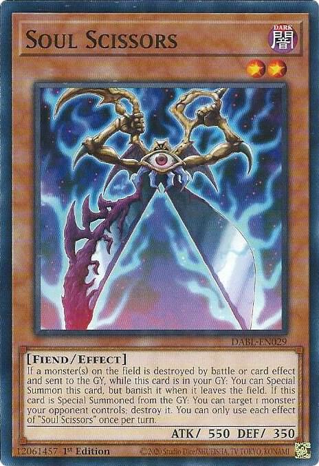Soul Scissors DABL-EN029 card from Darkwing Blast