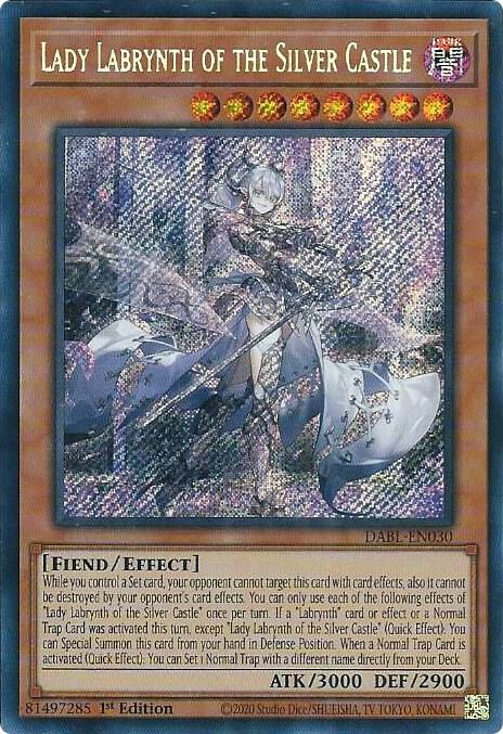Lady Labrynth of the Silver Castle DABL-EN030 card from Darkwing Blast