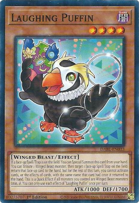 Laughing Puffin DABL-EN033 card from Darkwing Blast