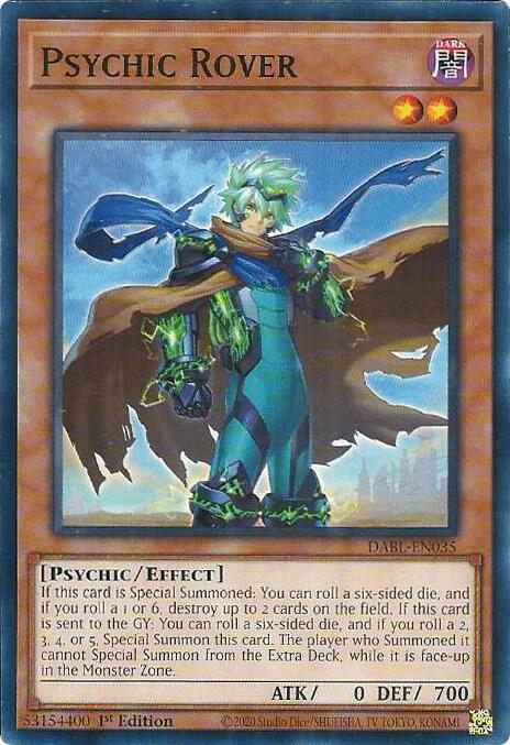 Psychic Rover DABL-EN035 card from Darkwing Blast