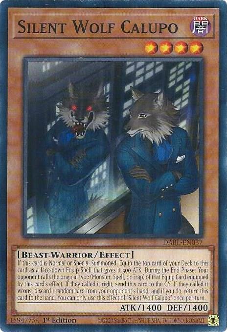 Silent Wolf Calupo DABL-EN037 card from Darkwing Blast