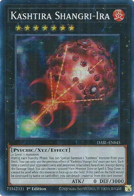 Kashtira Shangri-Ira DABL-EN045 card from Darkwing Blast