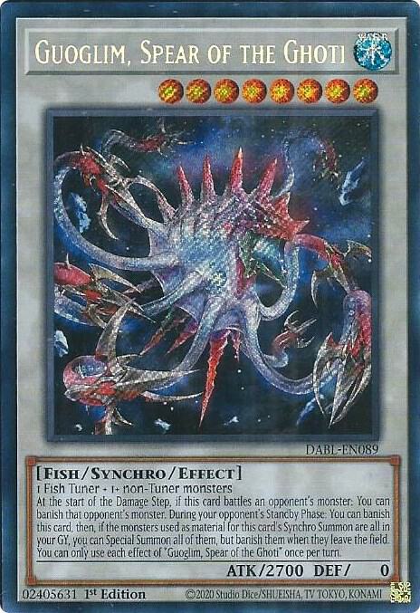 Guoglim, Spear of the Ghoti DABL-EN089 card from Darkwing Blast