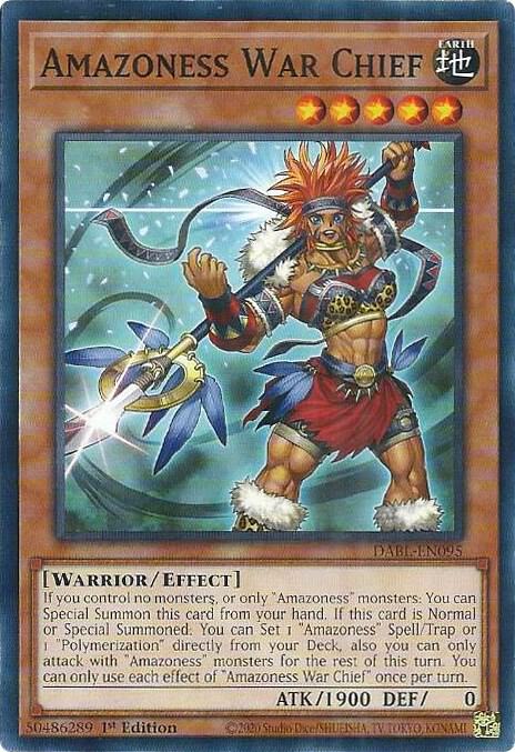Amazoness War Chief DABL-EN095 card from Darkwing Blast