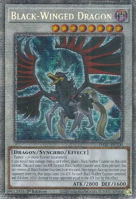 Black-Winged Dragon (Starlight Rare) DABL-EN100 card from Darkwing Blast