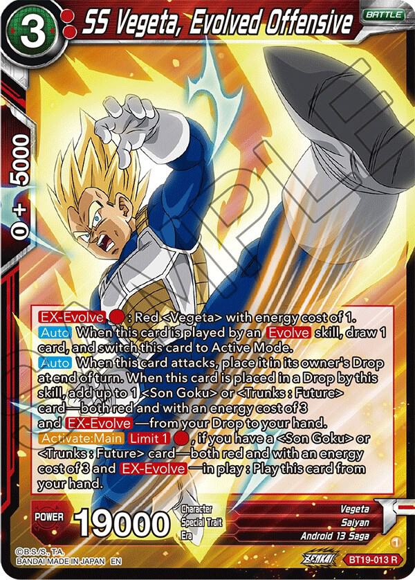 SS Vegeta, Evolved Offensive BT19-013 card from Fighter's Ambition