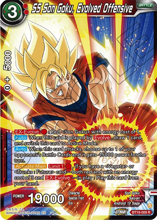 SS Son Goku, Evolved Offensive BT19-009 card from Fighter's Ambition