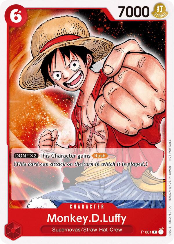Monkey.D.Luffy (Promotion Pack 2022) P-001 card from One Piece Promotion Cards