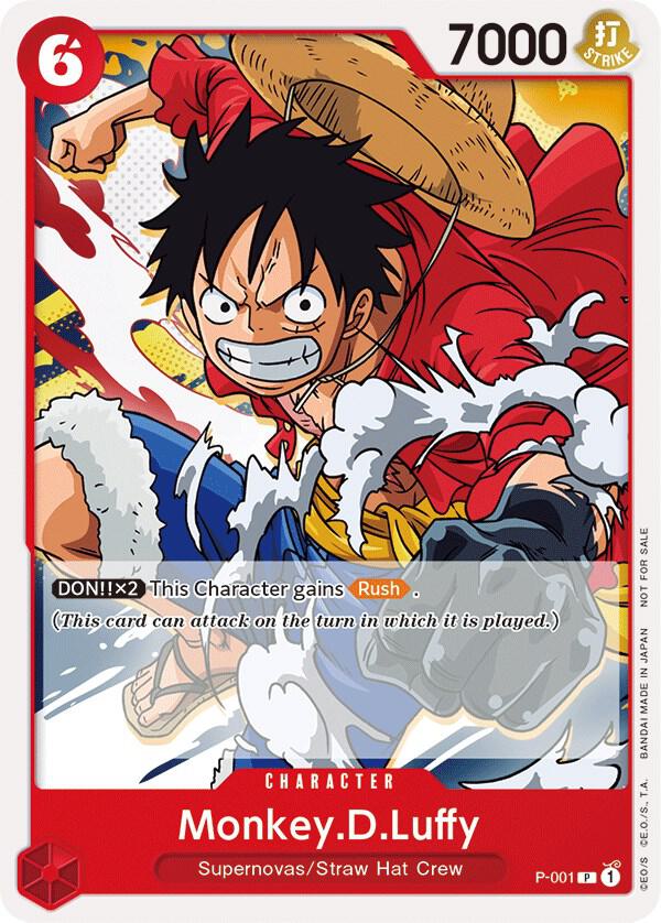 Monkey.D.Luffy (Super Pre-Release) [Participant] P-001 card from One Piece Promotion Cards