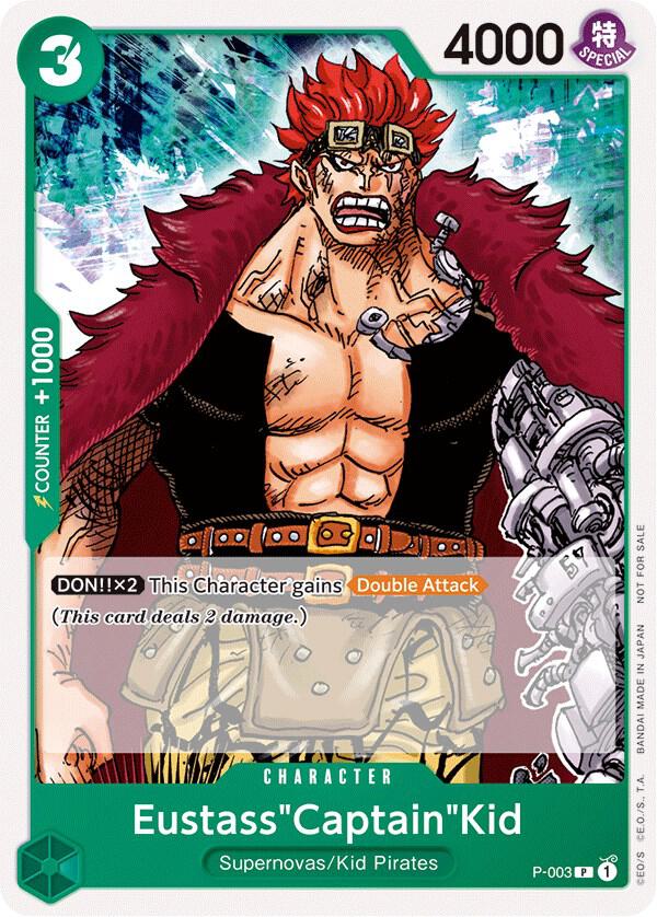 Eustass"Captain"Kid (Promotion Pack 2022) P-003 card from One Piece Promotion Cards
