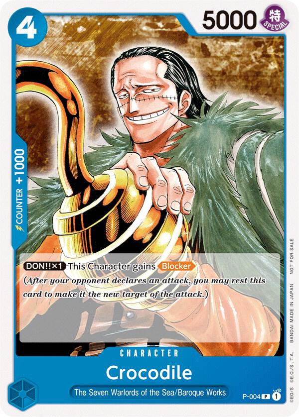 Crocodile (Promotion Pack 2022) P-004 card from One Piece Promotion Cards