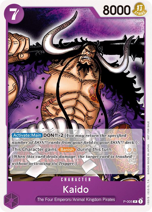 Kaido (Promotion Pack 2022) P-005 card from One Piece Promotion Cards