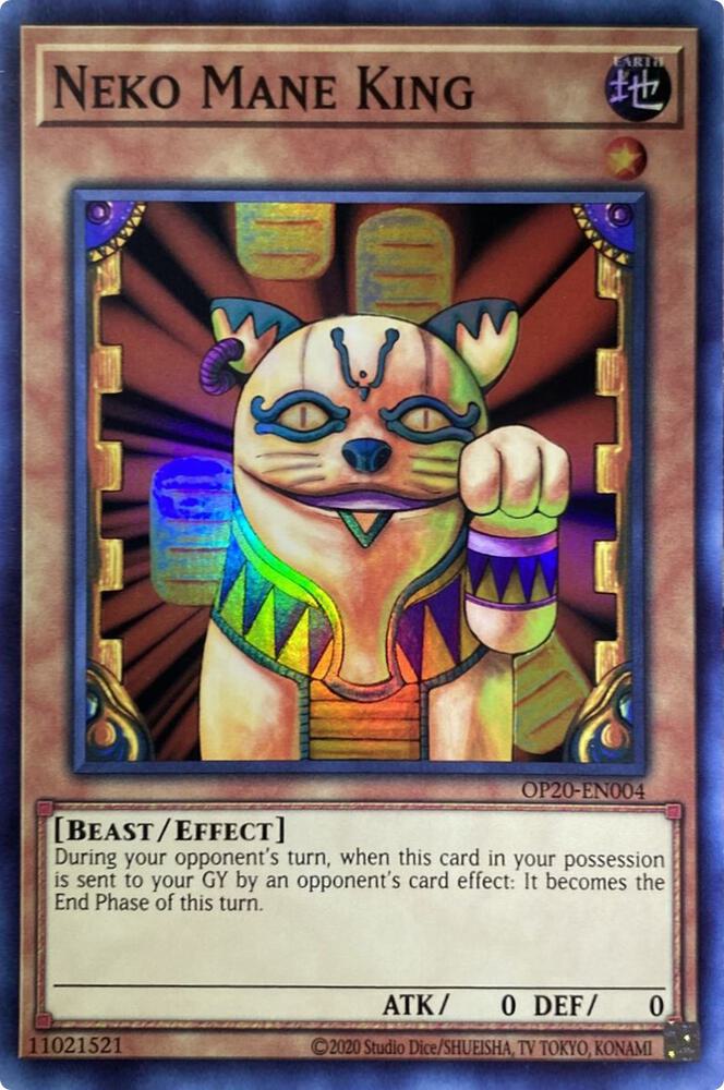 Neko Mane King OP20-EN004 card from OTS Tournament Pack 20