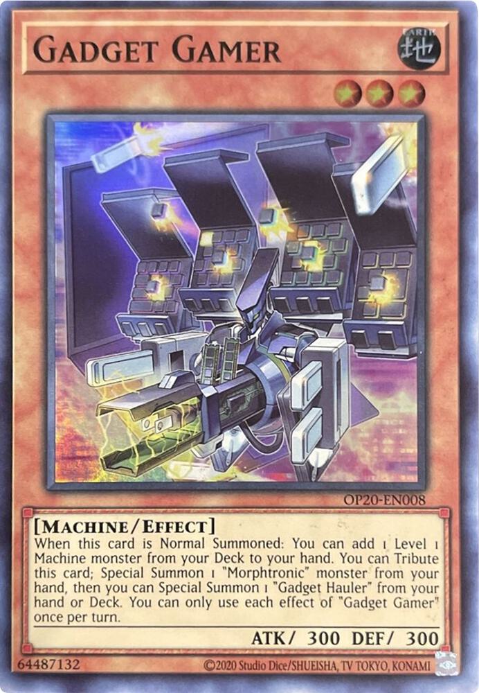 Gadget Gamer OP20-EN008 card from OTS Tournament Pack 20