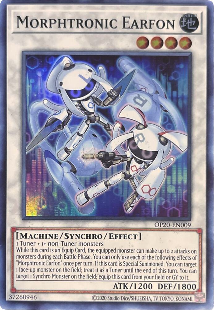 Morphtronic Earfon OP20-EN009 card from OTS Tournament Pack 20