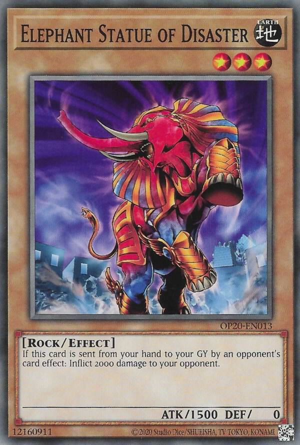 Elephant Statue of Disaster OP20-EN013 card from OTS Tournament Pack 20