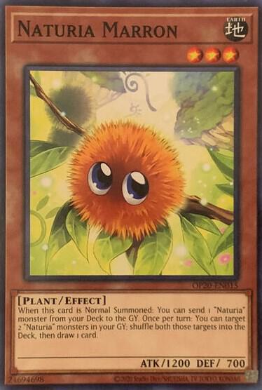 Naturia Marron OP20-EN015 card from OTS Tournament Pack 20
