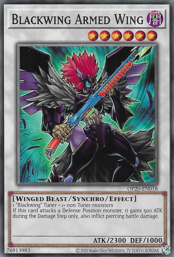 Blackwing Armed Wing OP20-EN018 card from OTS Tournament Pack 20