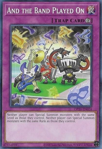 And the Band Played On OP20-EN024 card from OTS Tournament Pack 20