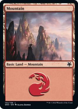 Mountain 132 card from Magic Game Night: Free-For-All