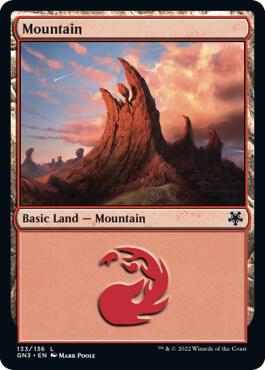 Mountain 133 card from Magic Game Night: Free-For-All