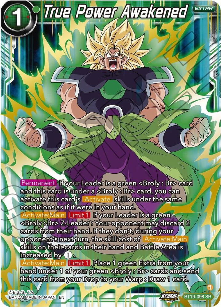True Power Awakened BT19-098 card from Fighter's Ambition