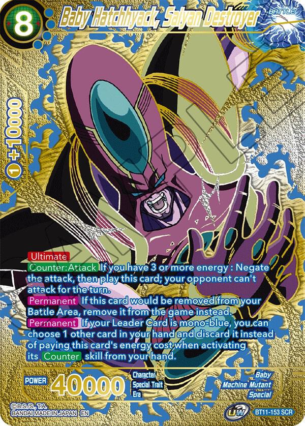 Baby Hatchhyack, Saiyan Destroyer (Premium Edition) BT11-153 card from 5th Anniversary Set