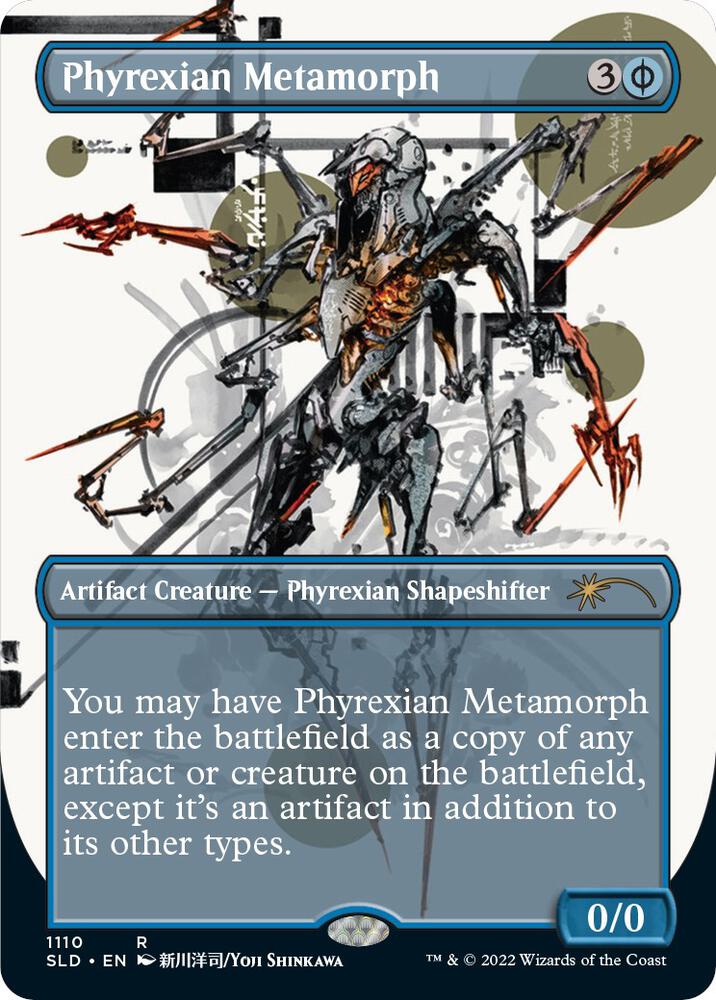 Phyrexian Metamorph (Borderless) 1110 card from Secret Lair Drop Series