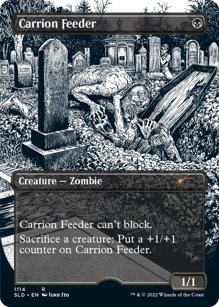 Carrion Feeder (Borderless) 1114 card from Secret Lair Drop Series