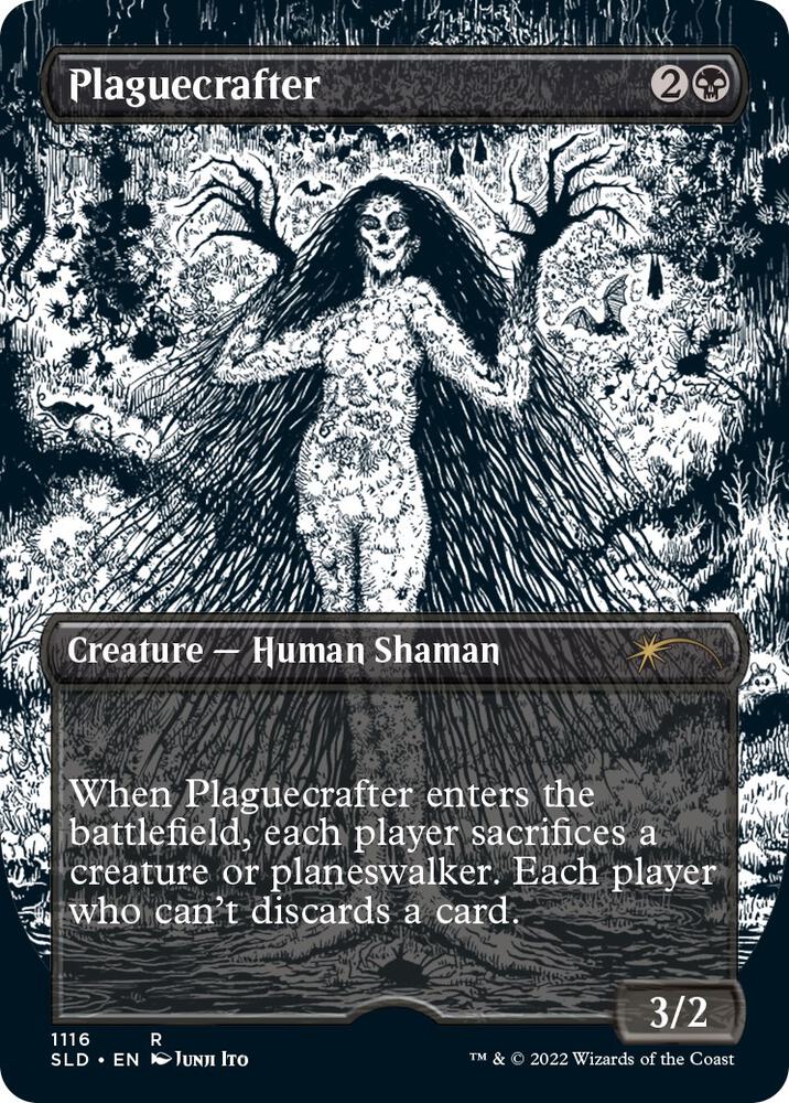 Plaguecrafter (Borderless) 1116 card from Secret Lair Drop Series