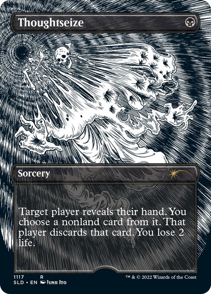 Thoughtseize (Borderless) 1117 card from Secret Lair Drop Series