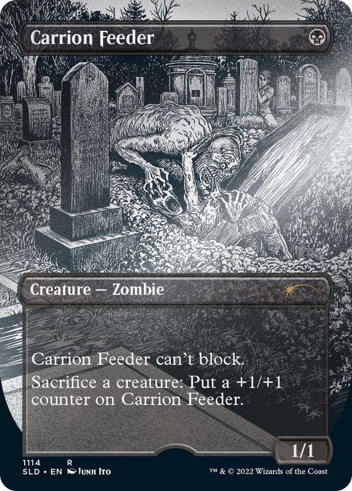 Carrion Feeder (Borderless) (Foil Etched) 1114 card from Secret Lair Drop Series