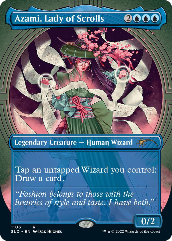Azami, Lady of Scrolls (Borderless) 1106 card from Secret Lair Drop Series